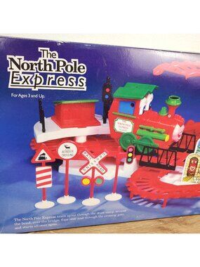 Kurt Adler Musical North Pole Express Train Set (as seen Baby Einstein) Whistle